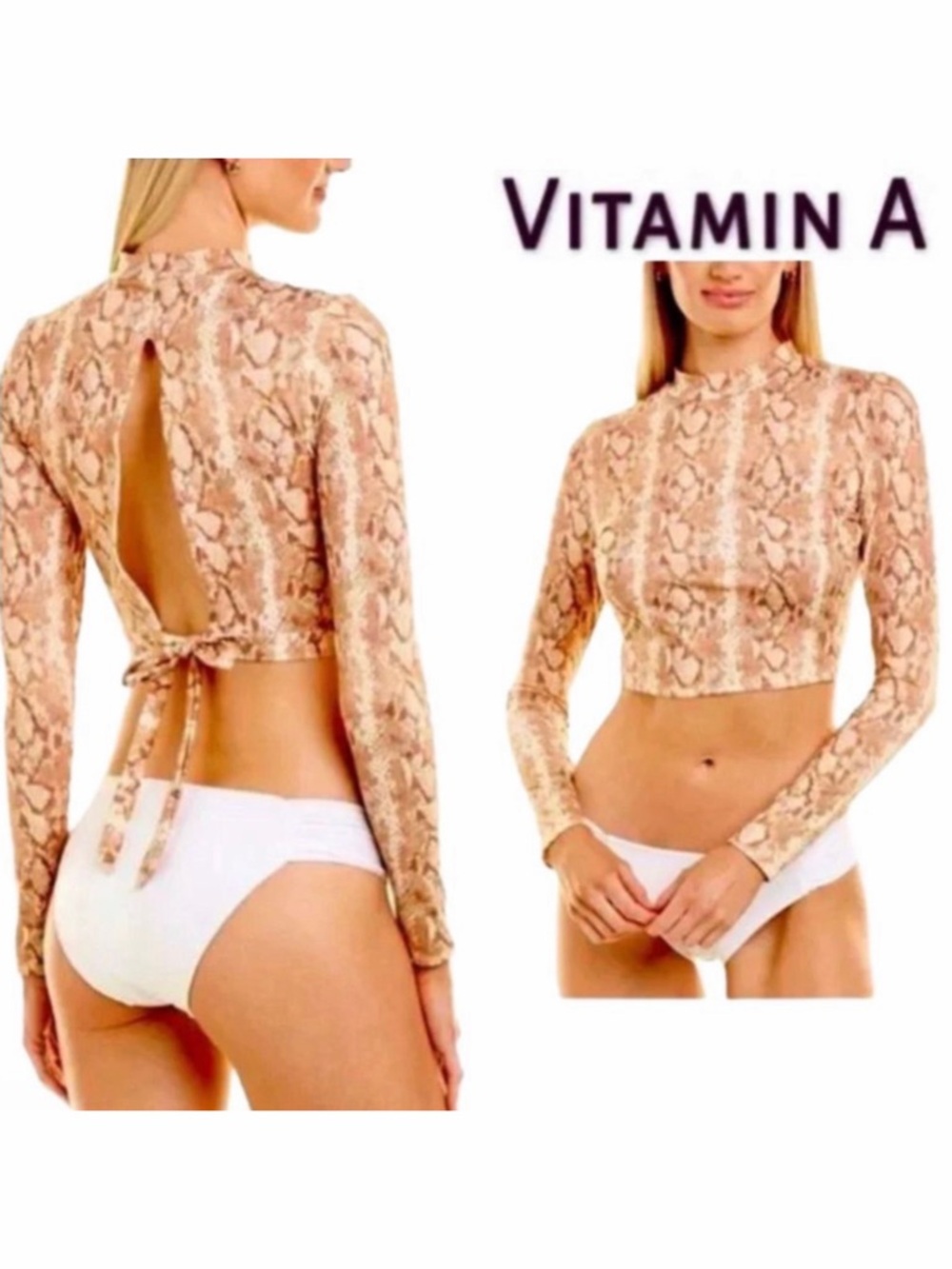 NWT Vitamin A Remy Rashgaurd Top